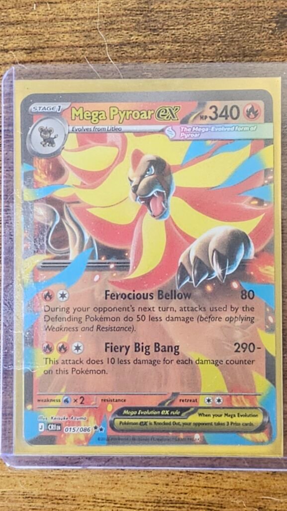 Mega Pyroar ex LPK-260815-9320 Laurarium card photograph