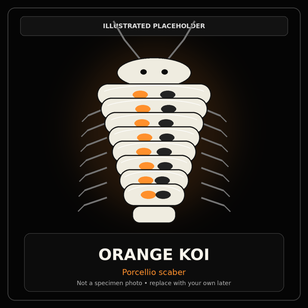Orange Koi Laurarium colony photograph