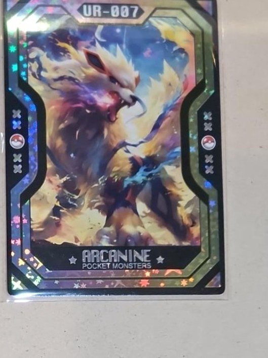 Arcanine Art Card photographed in the Laurarium Card Garden collection