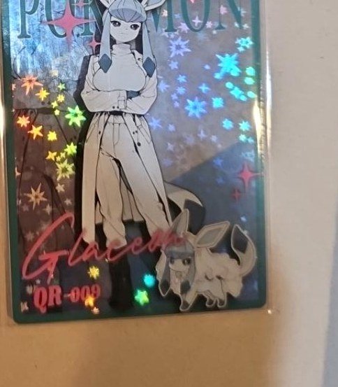 Glaceon Humanized Art photographed in the Laurarium Card Garden collection