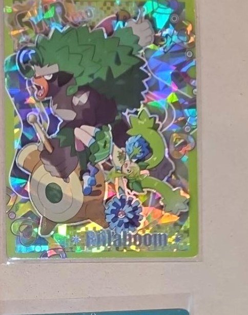 Mallow + Abomasnow Grass-Type Art photographed in the Laurarium Card Garden collection